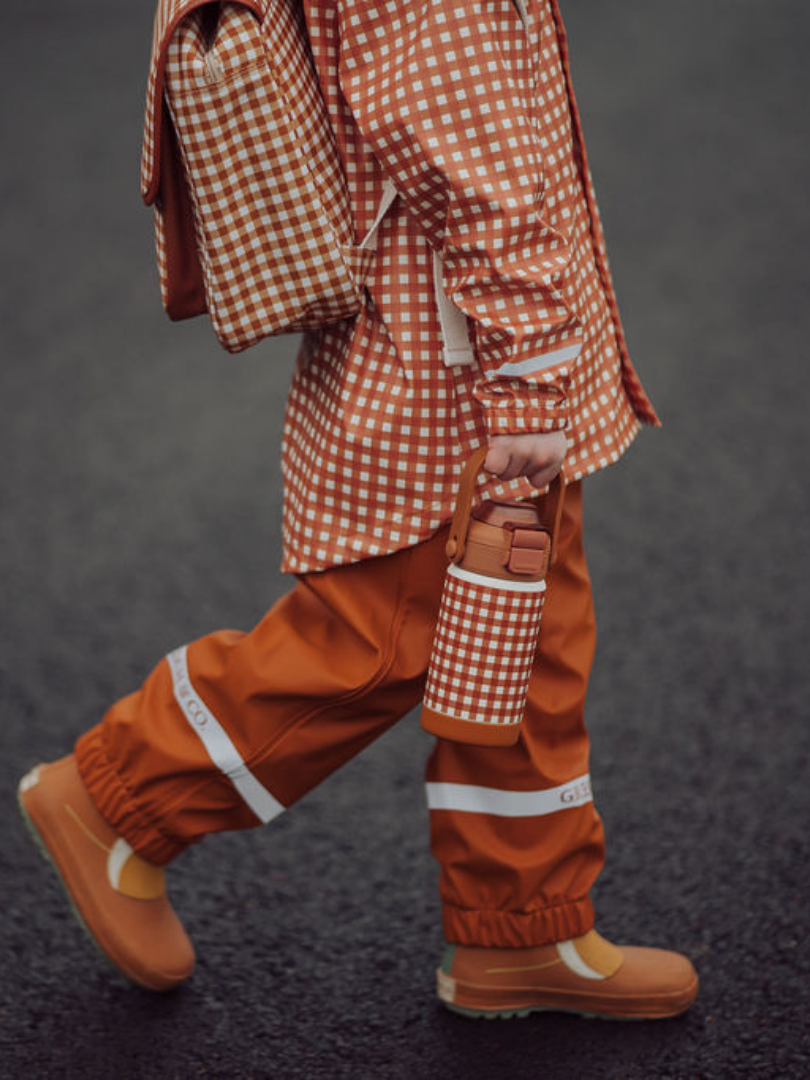 Sienna Gingham Fishtail Rain Jacket