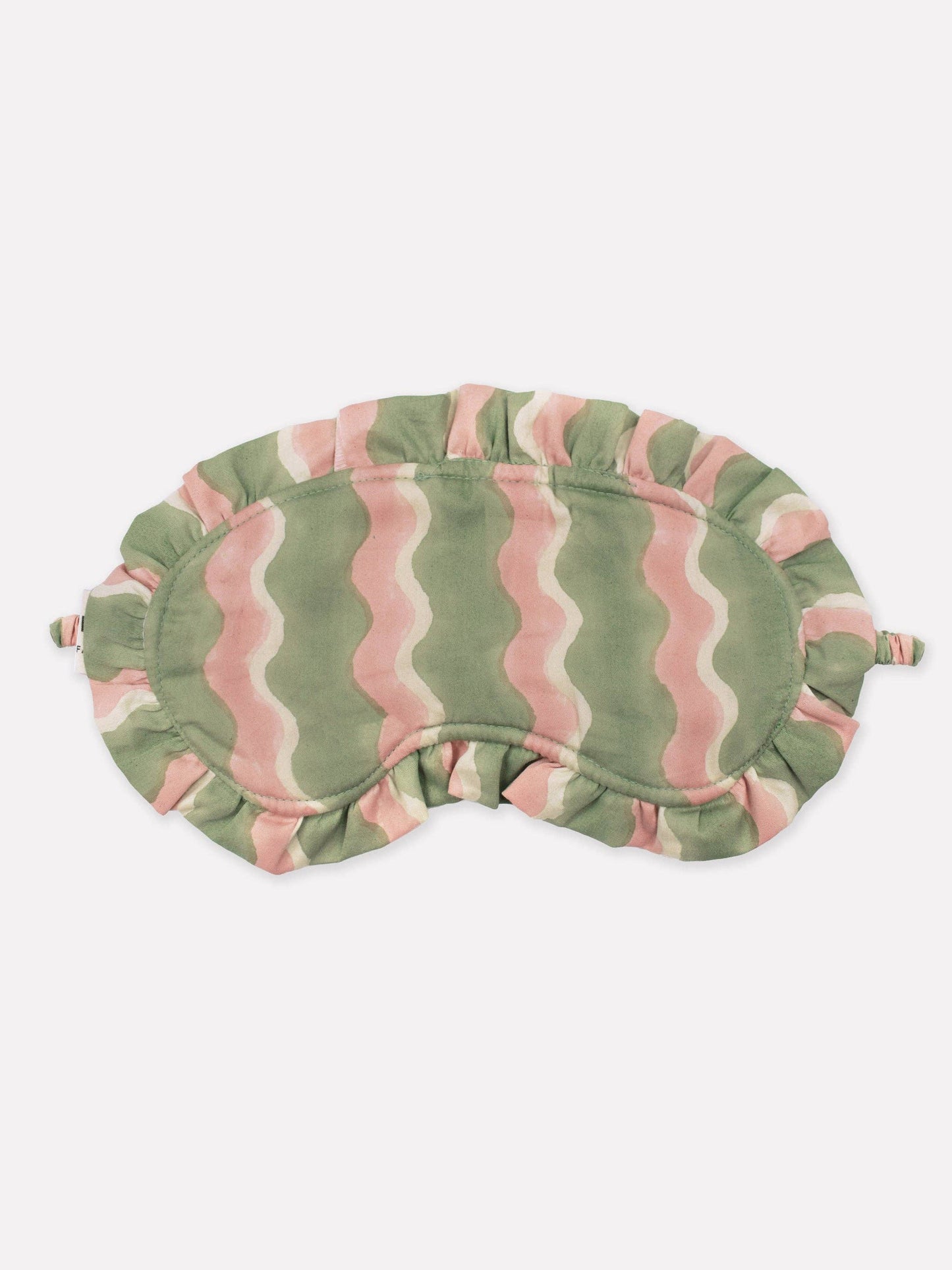 Mint Whirly Frill Eye Mask