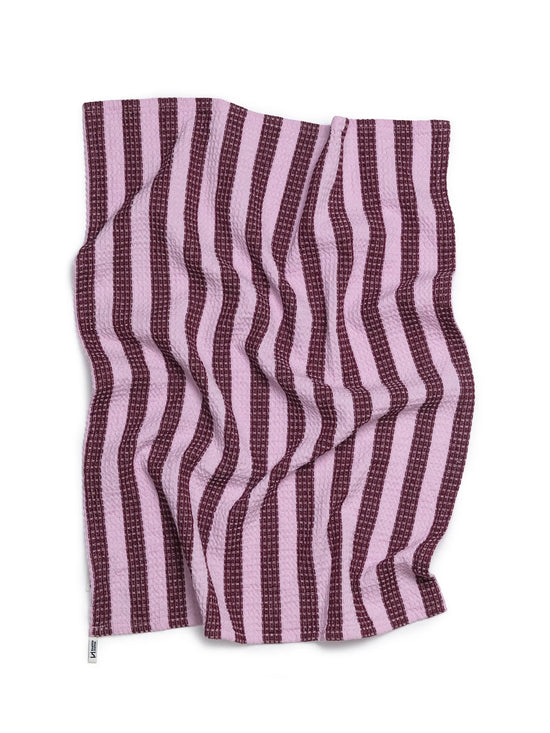 Burgundy Waffle Tea Towel Pack