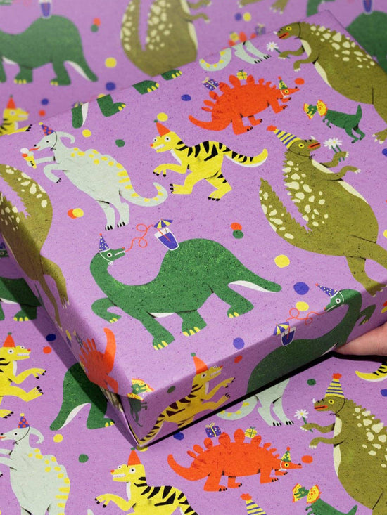 Dino Party Gift Wrap