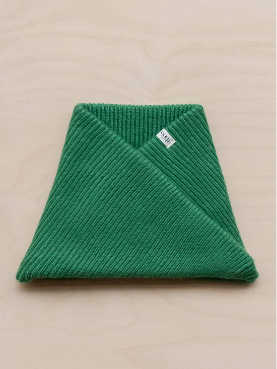 Green Merino Wool Kids Neck Warmer