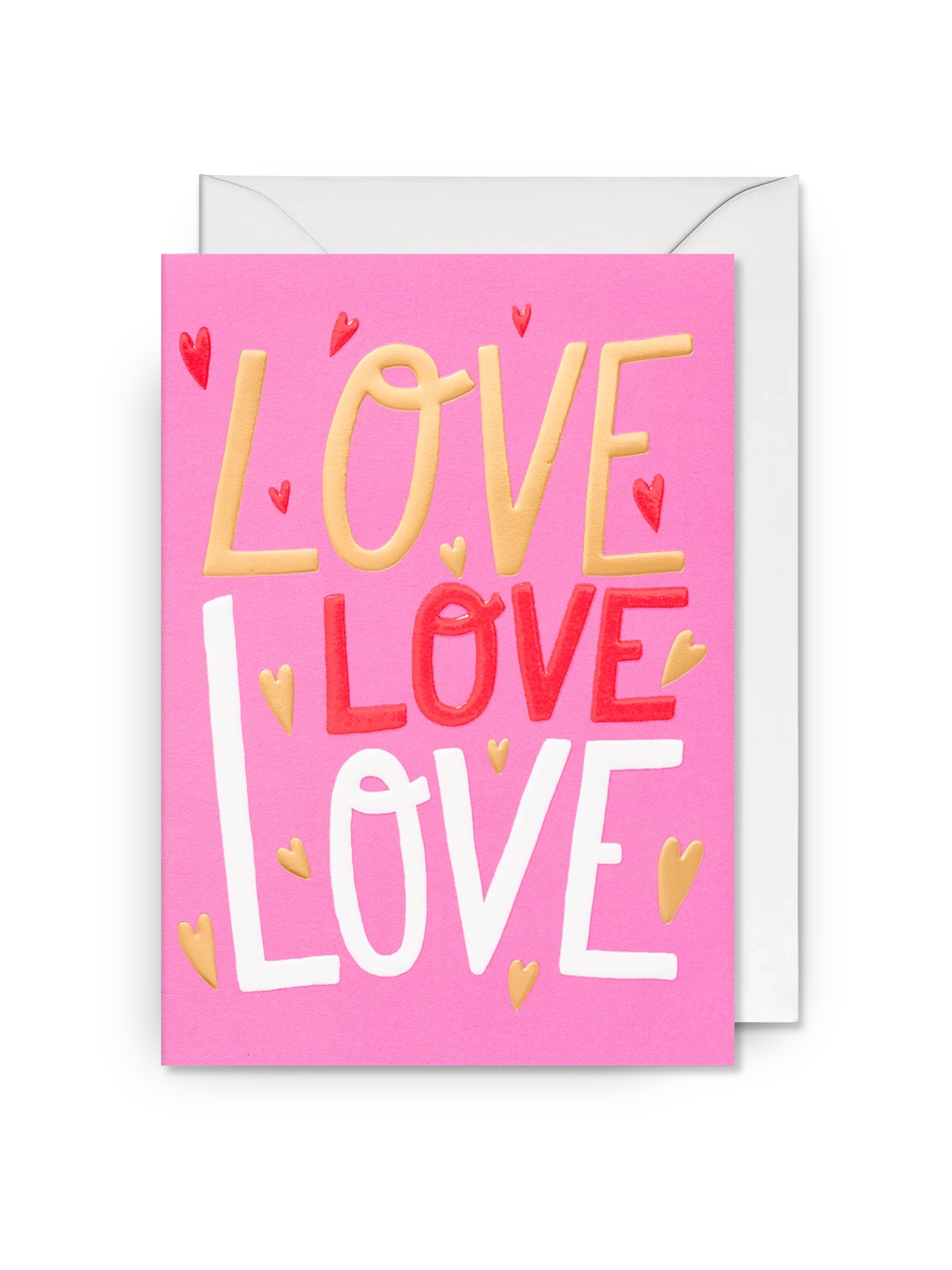 Love Love Love Greeting Card