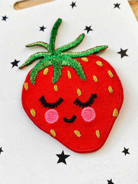 Strawberry Iron on Patch