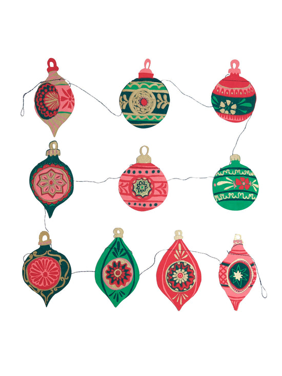 Baubles Sewn Garland