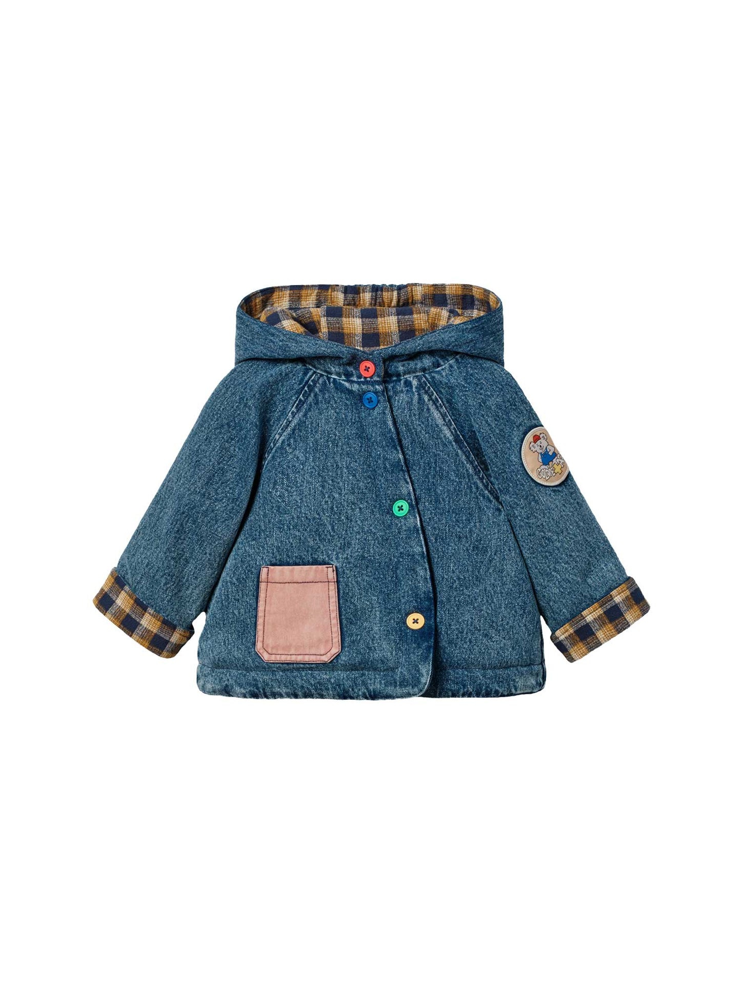 Buddy Badge Denim Duffle Jacket