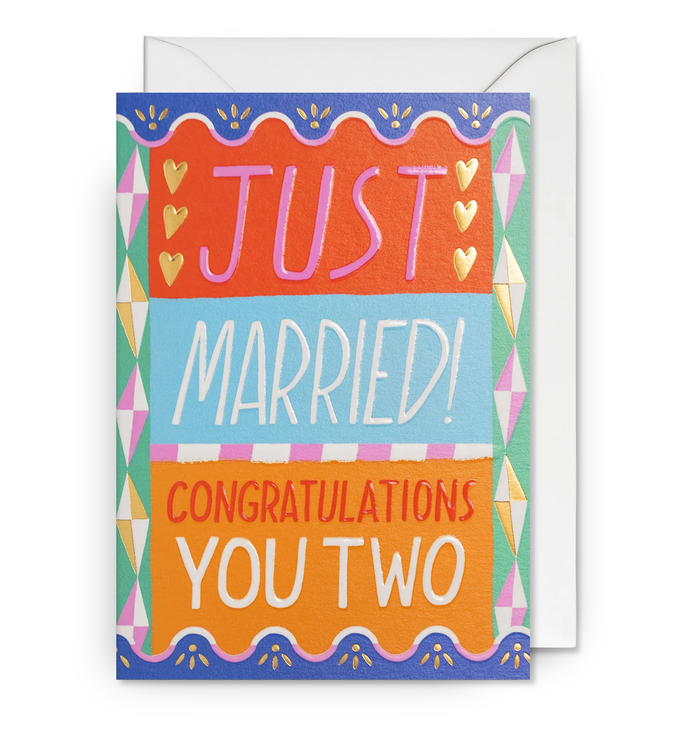 Just Married! Congratulations Card