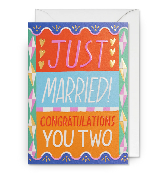 Just Married! Congratulations Card