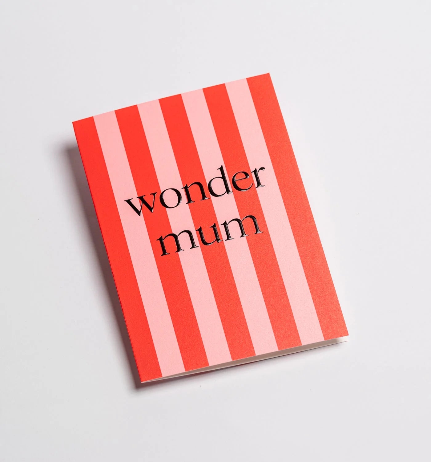 Wonder Mum Candy Striped Greeting Card