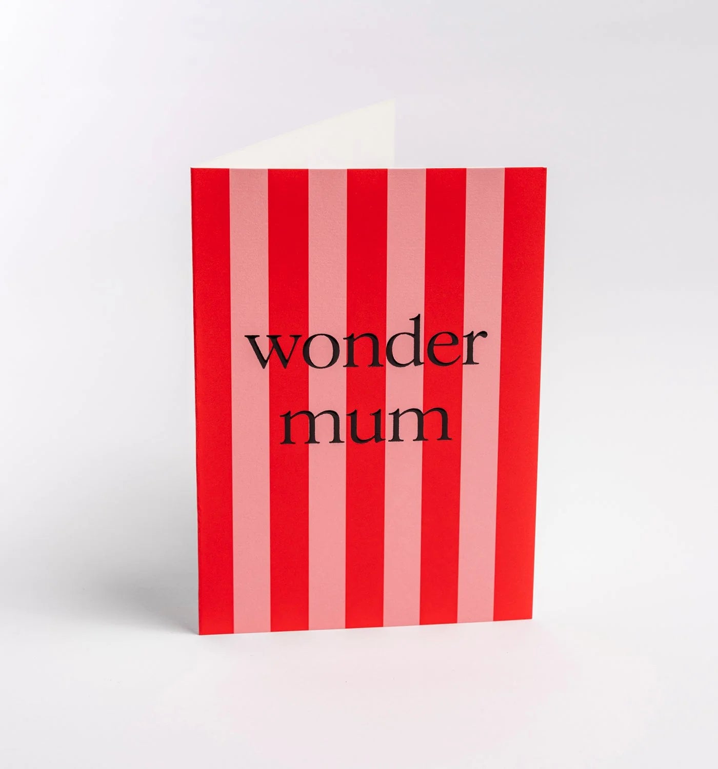 Wonder Mum Candy Striped Greeting Card