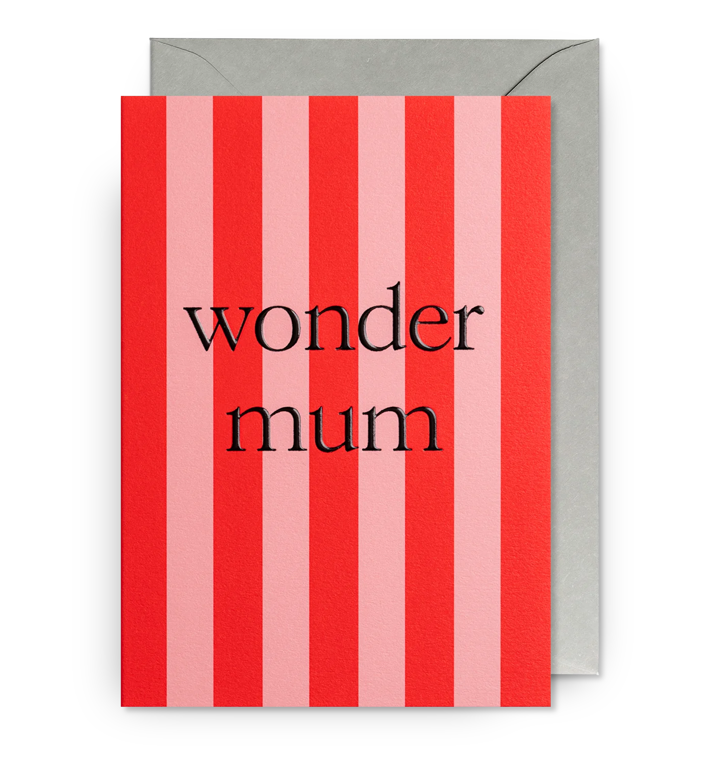 Wonder Mum Candy Striped Greeting Card