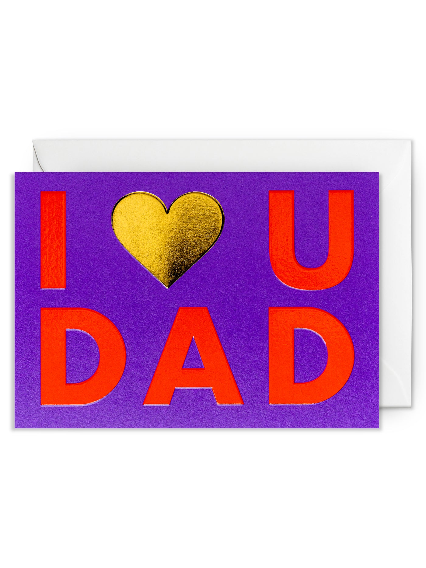 I Heart U Dad Father’s Day Card