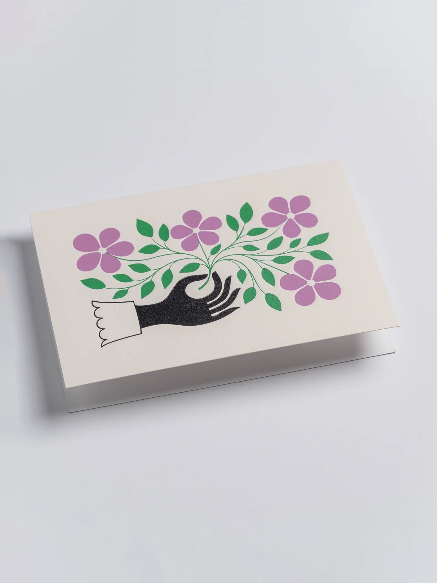 Hand and Flower Greeting Card