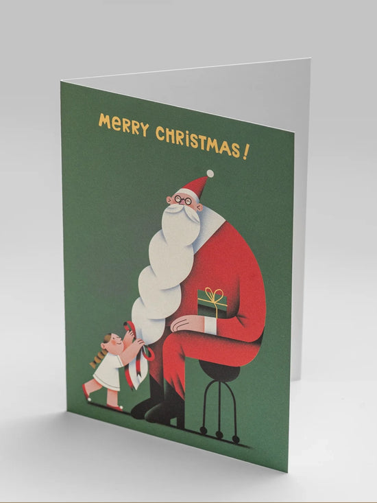 Bearded Santa Christmas Card Pack