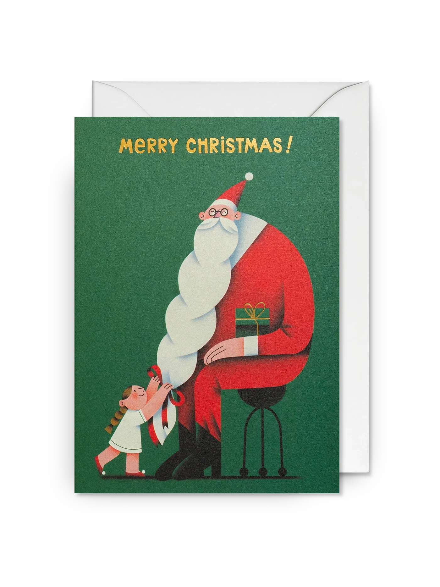 Bearded Santa Christmas Card Pack