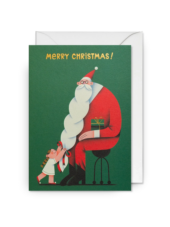 Bearded Santa Christmas Card Pack