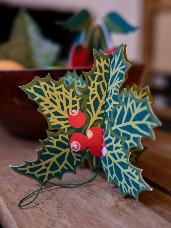 Festive Foliage Paper Ornaments