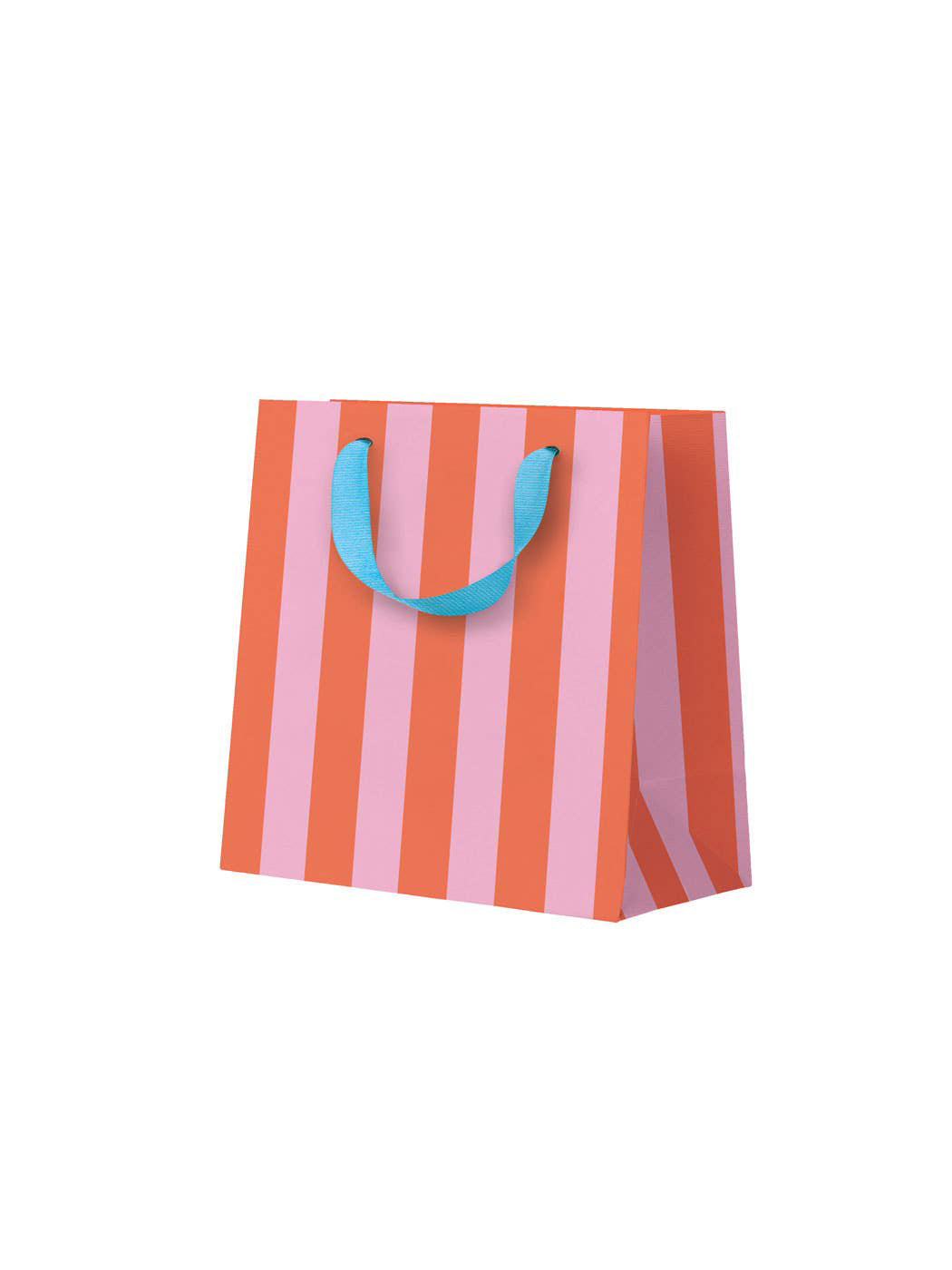 Pink & Orange Stripe Mini Gift Bag