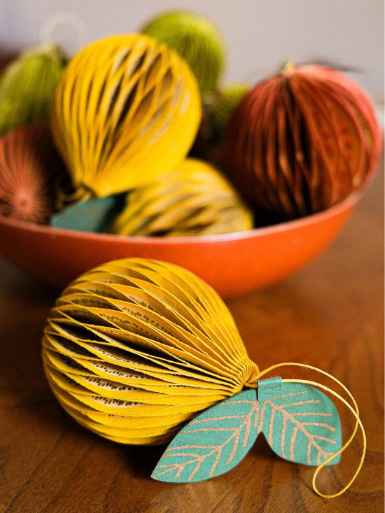 Lemon Honeycomb Ornament