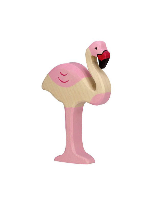 Wooden Flamingo