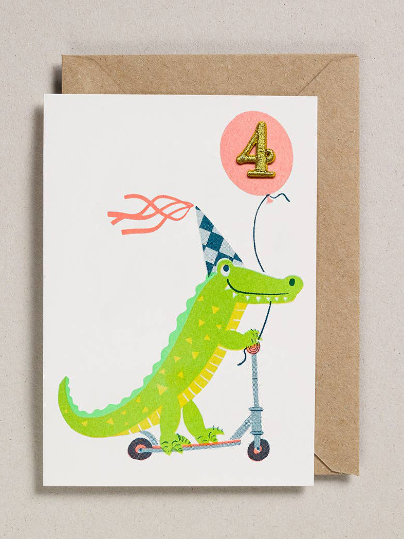 Crocodile Age 4 Card