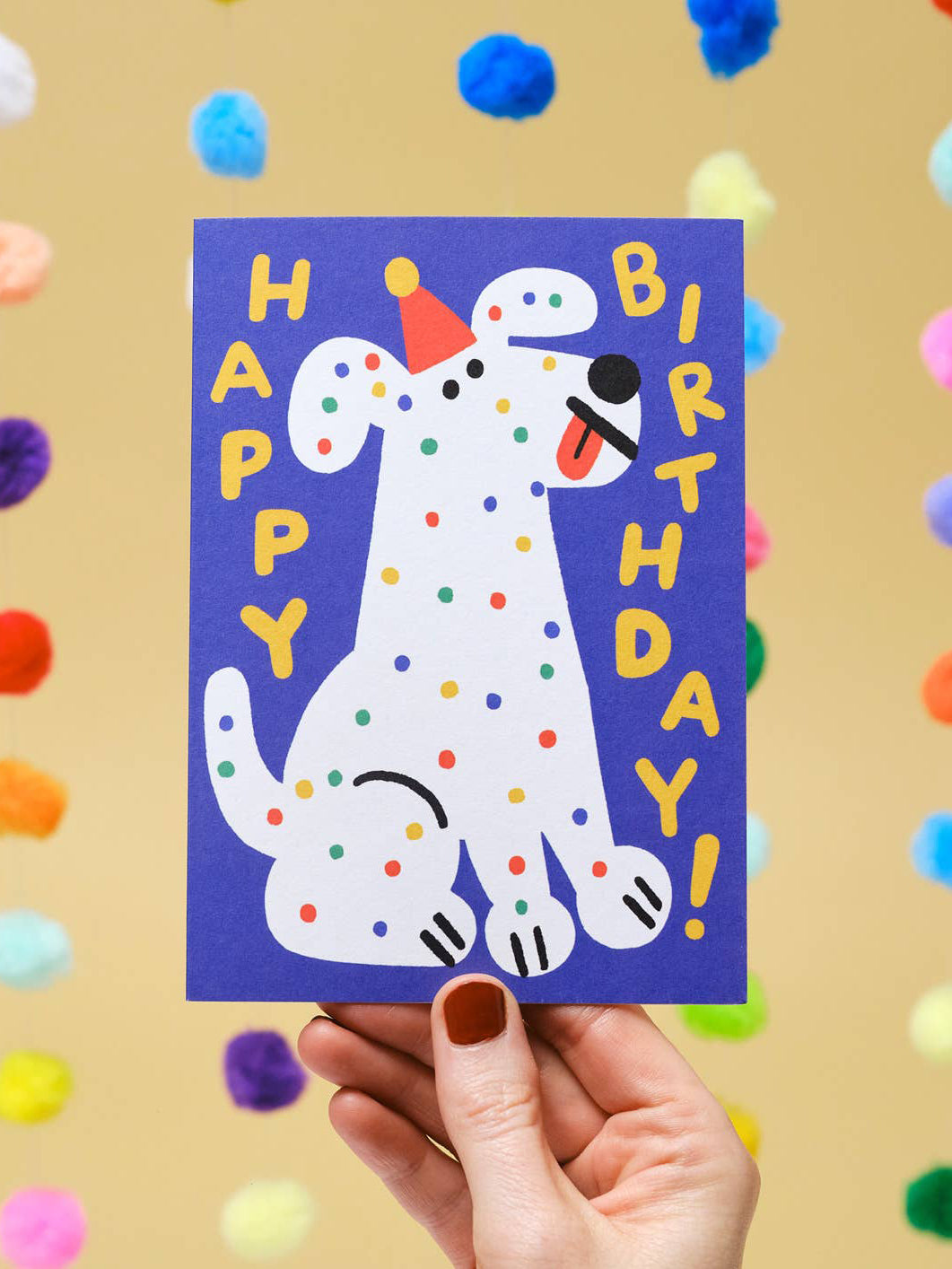 Happy Birthday Spotty Dog Card