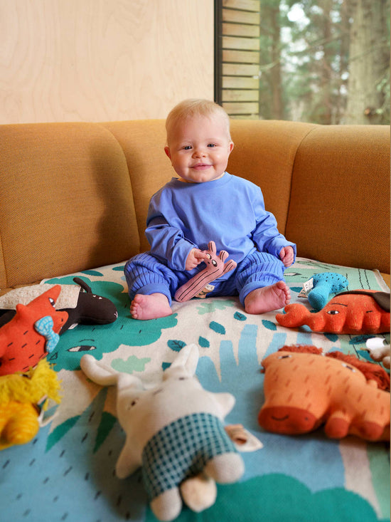 Green Trees Cotton Mini Blanket