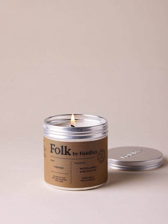Forage Vegetable Wax Folk Tin Candle