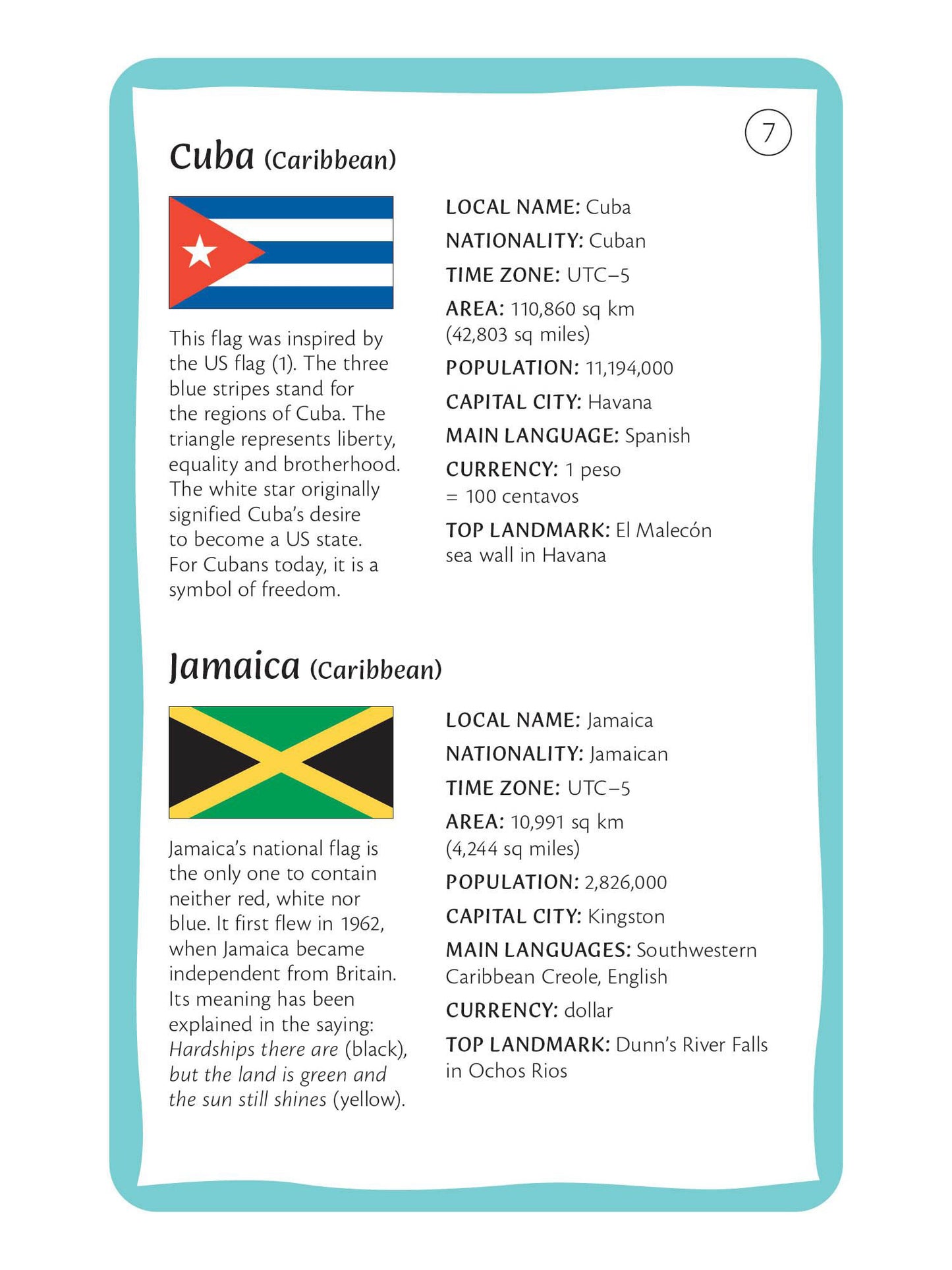 Flags of The World Spotters Cards