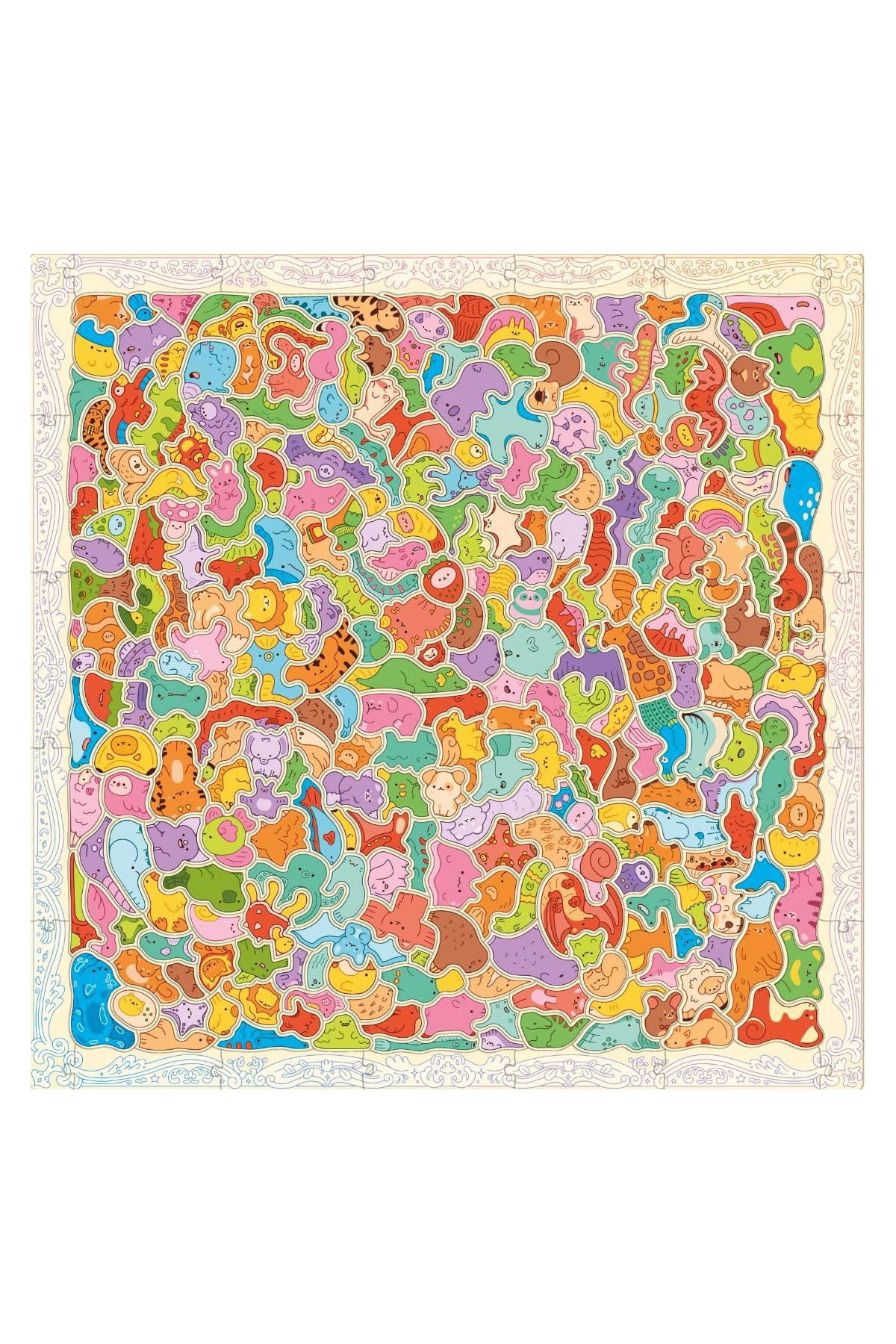 Kawaii Creatures: A Cute Cluster Puzzle