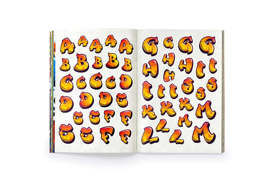 Graffiti Alphabet Sticker Book
