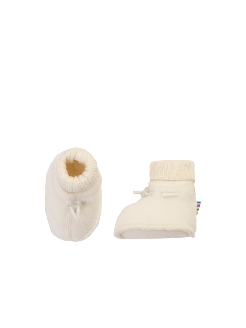 Cream Fleece Booties
