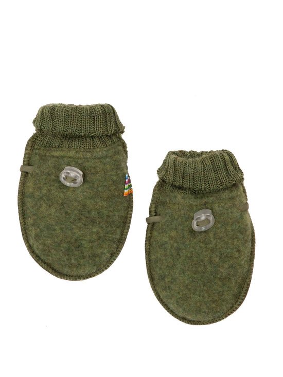 Dark Olive Fleece Mittens