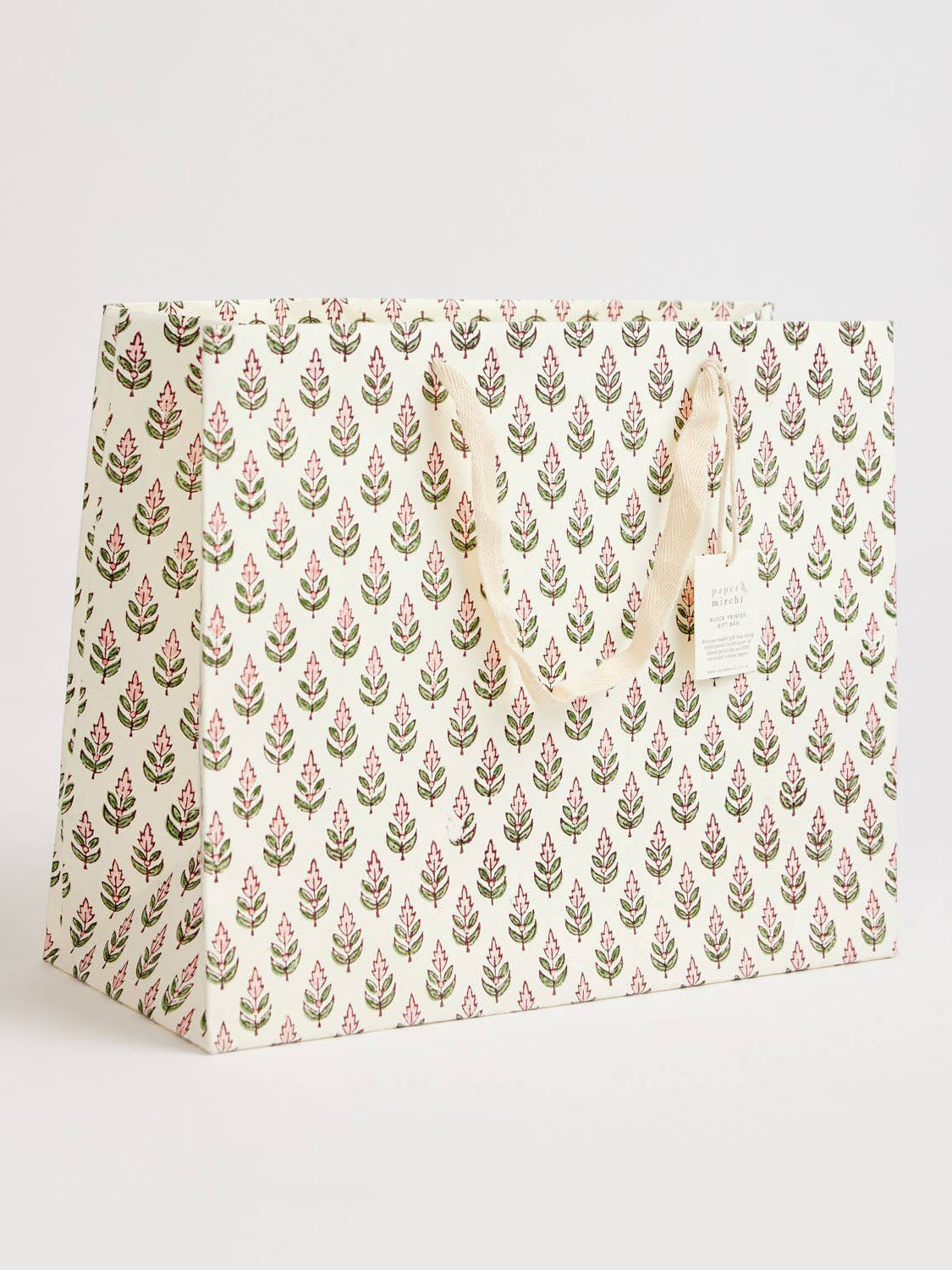 Blush Buti Hand Block Printed Gift Bag