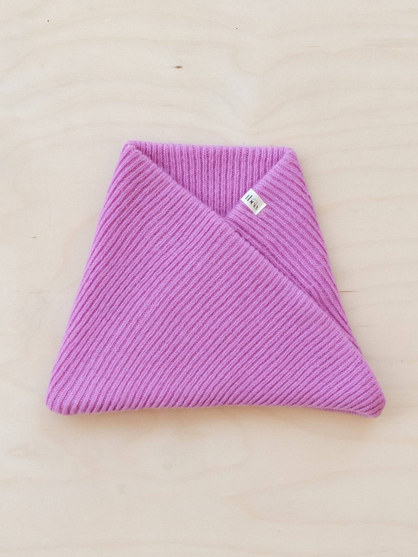 Pink Merino Wool Kids Neck Warmer