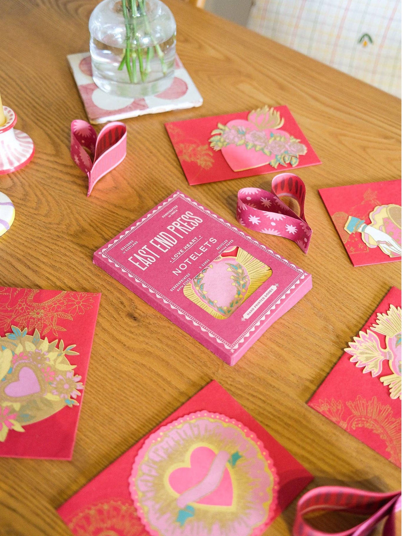 Love Heart Notelet Set