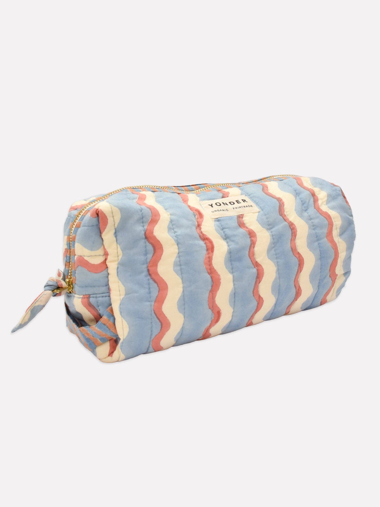 Sky Wiggle Quilted Wash Bag