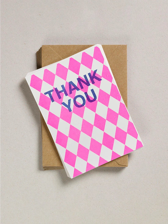 Pink Diamond Thank You Notecards