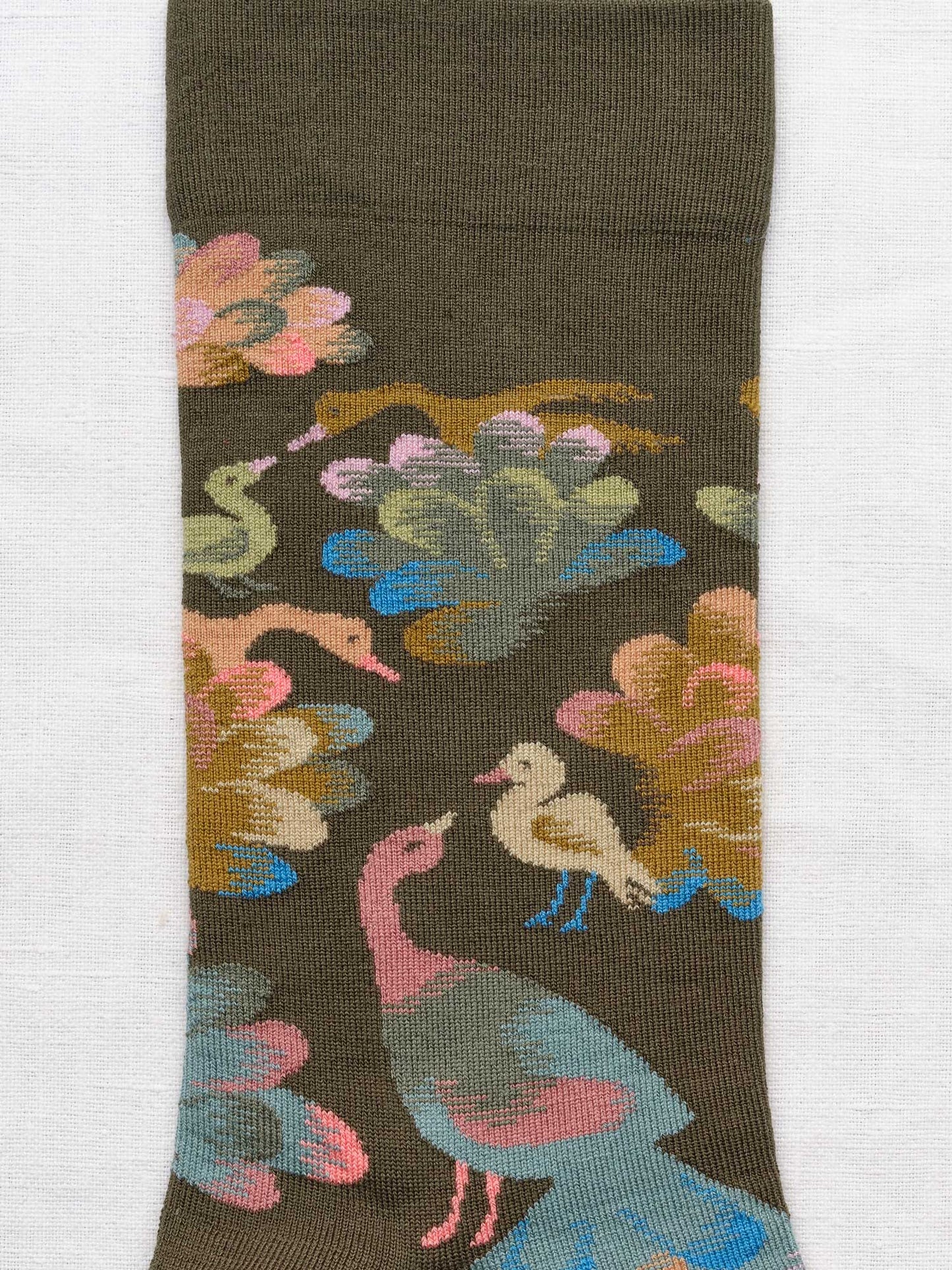 Khaki Peacock Socks