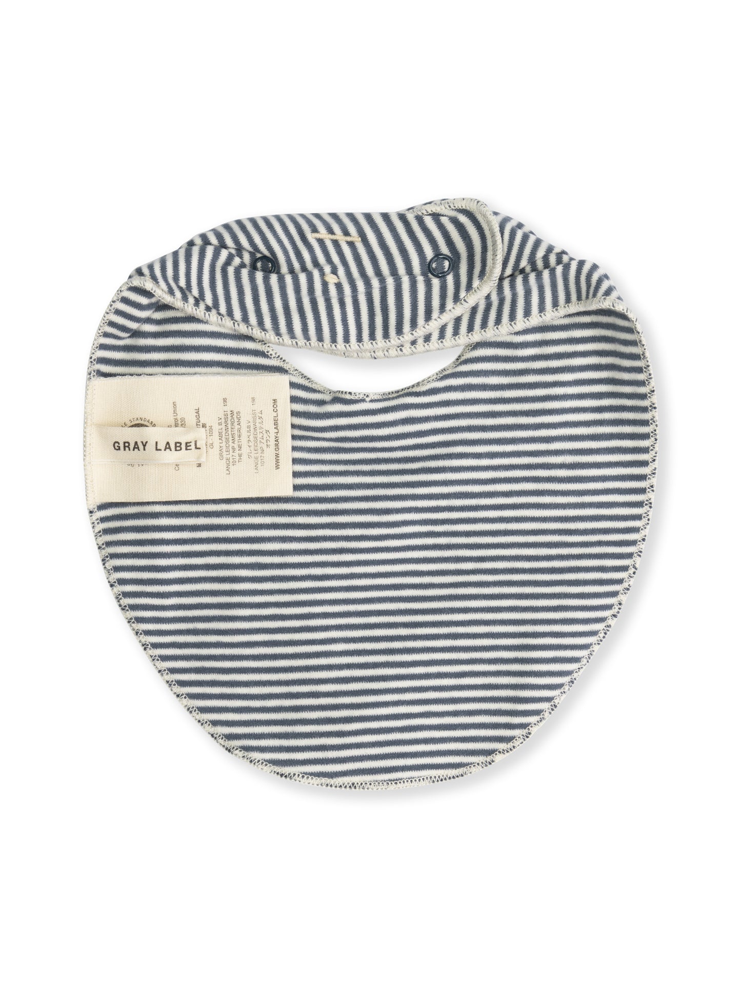 Blue Gray & Cream Baby Bib