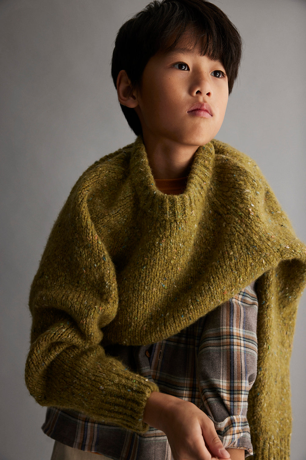 Green Flecked Sweater