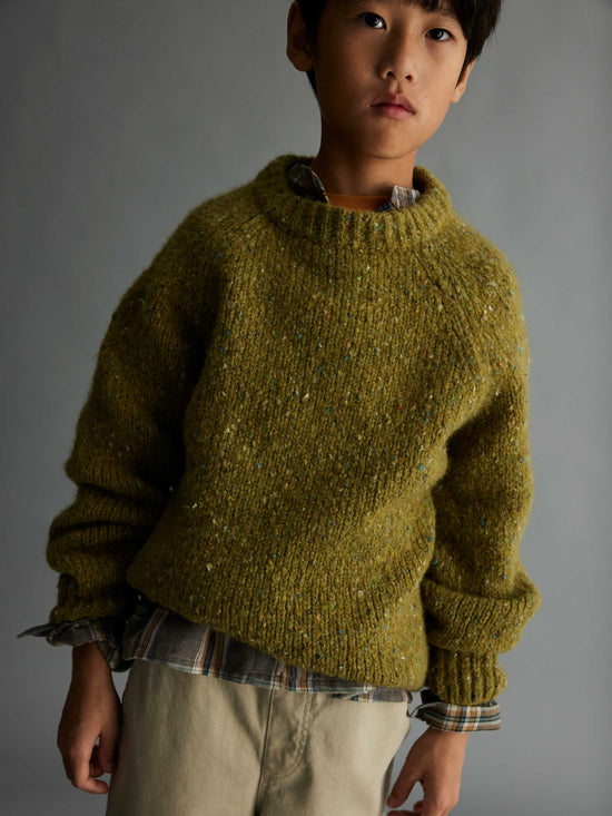 Green Flecked Sweater