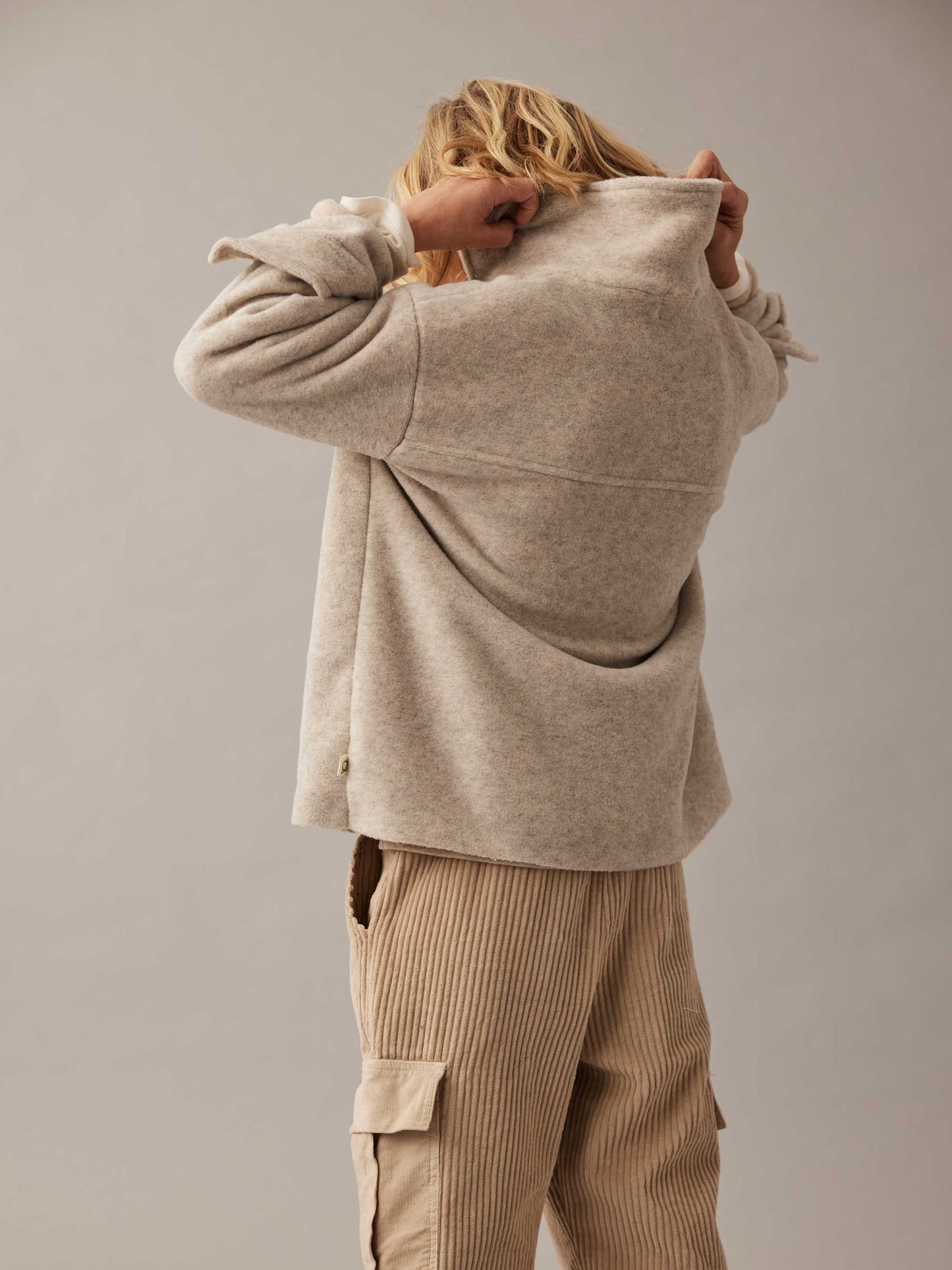 Soft Melange Bamboo Shirt Jacket