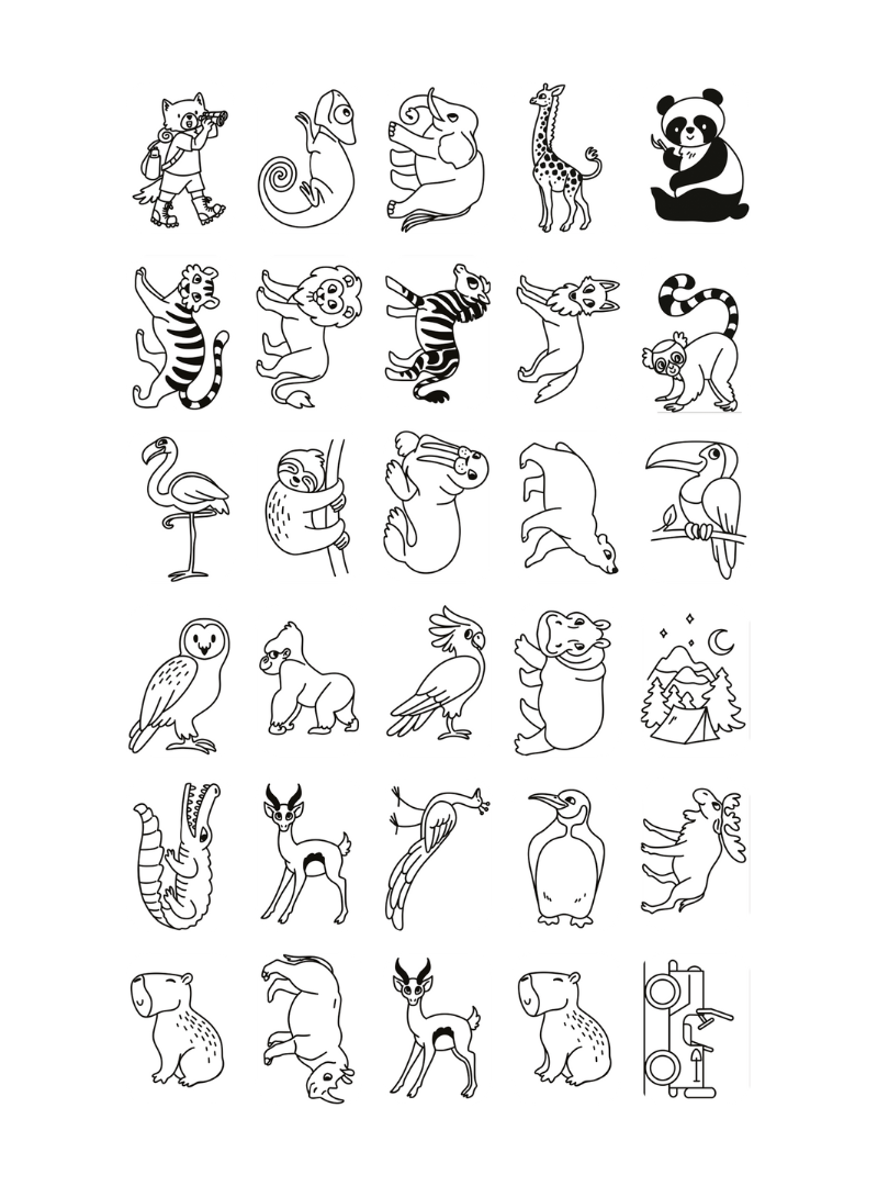KIDYDRAW LCD  Animals Drawing Tablet