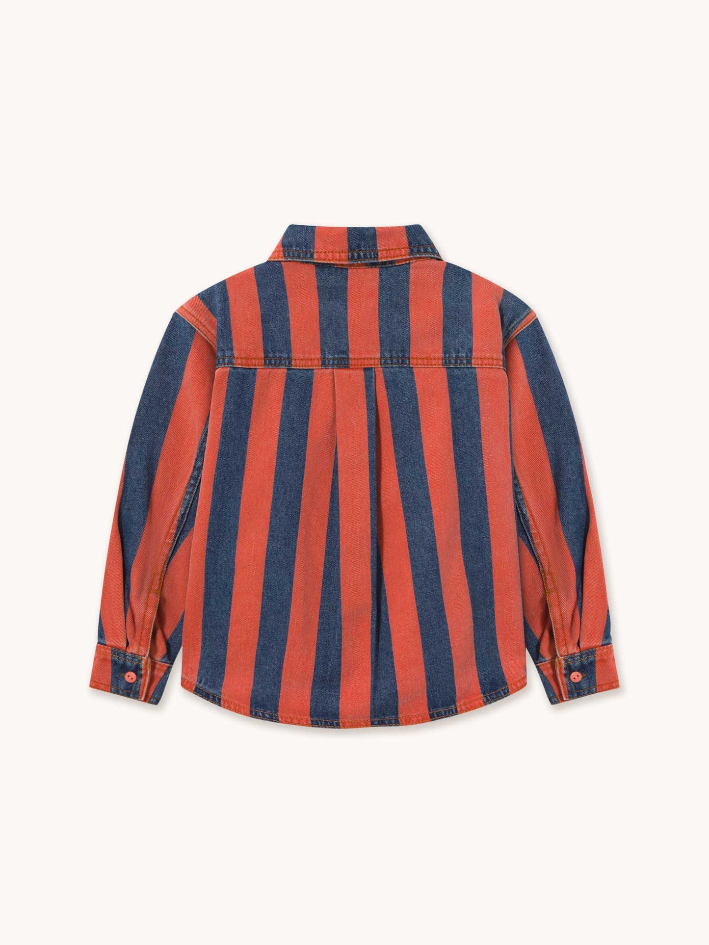 Red Stripes Denim Shirt