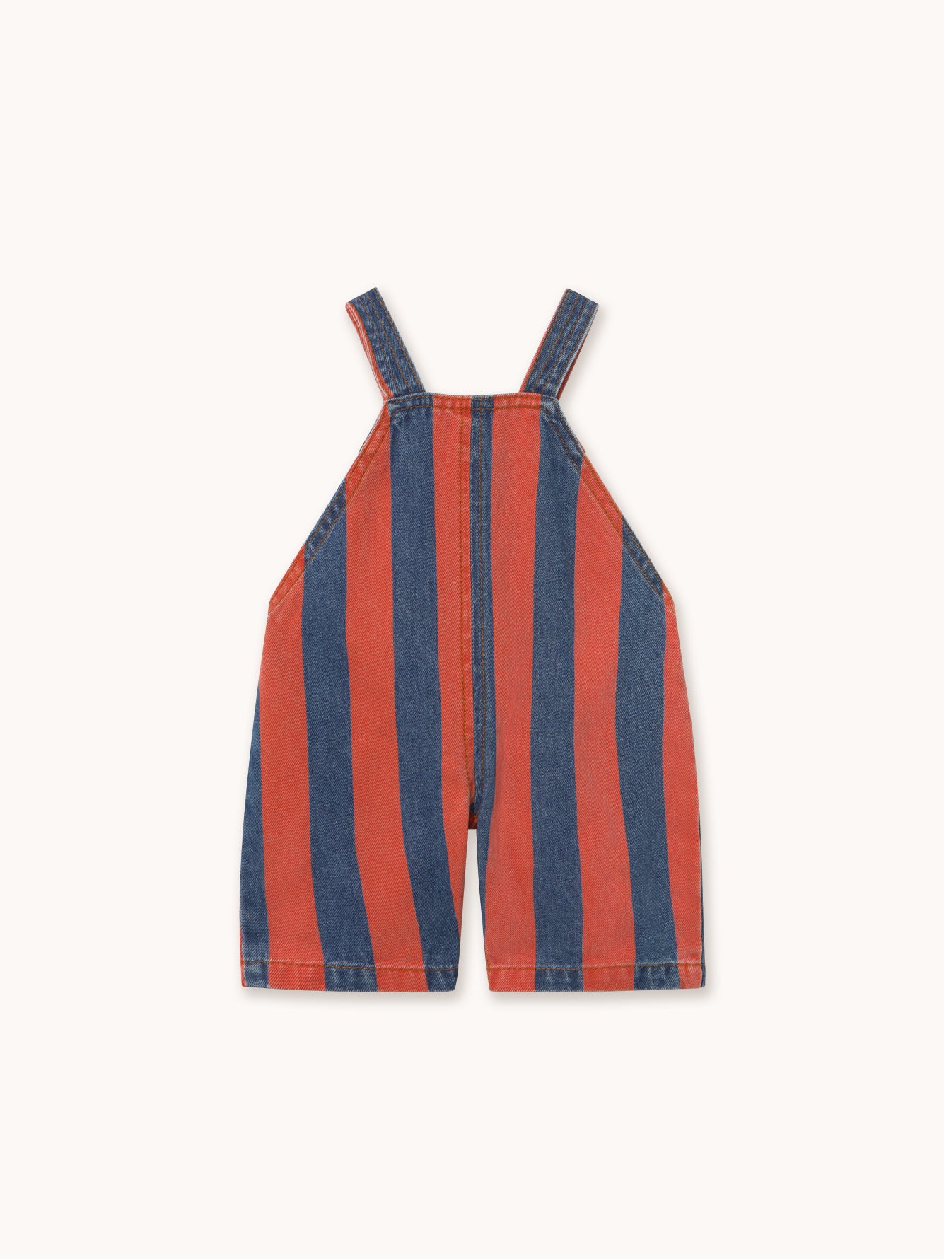 Red Stripes Baby Denim Dungaree