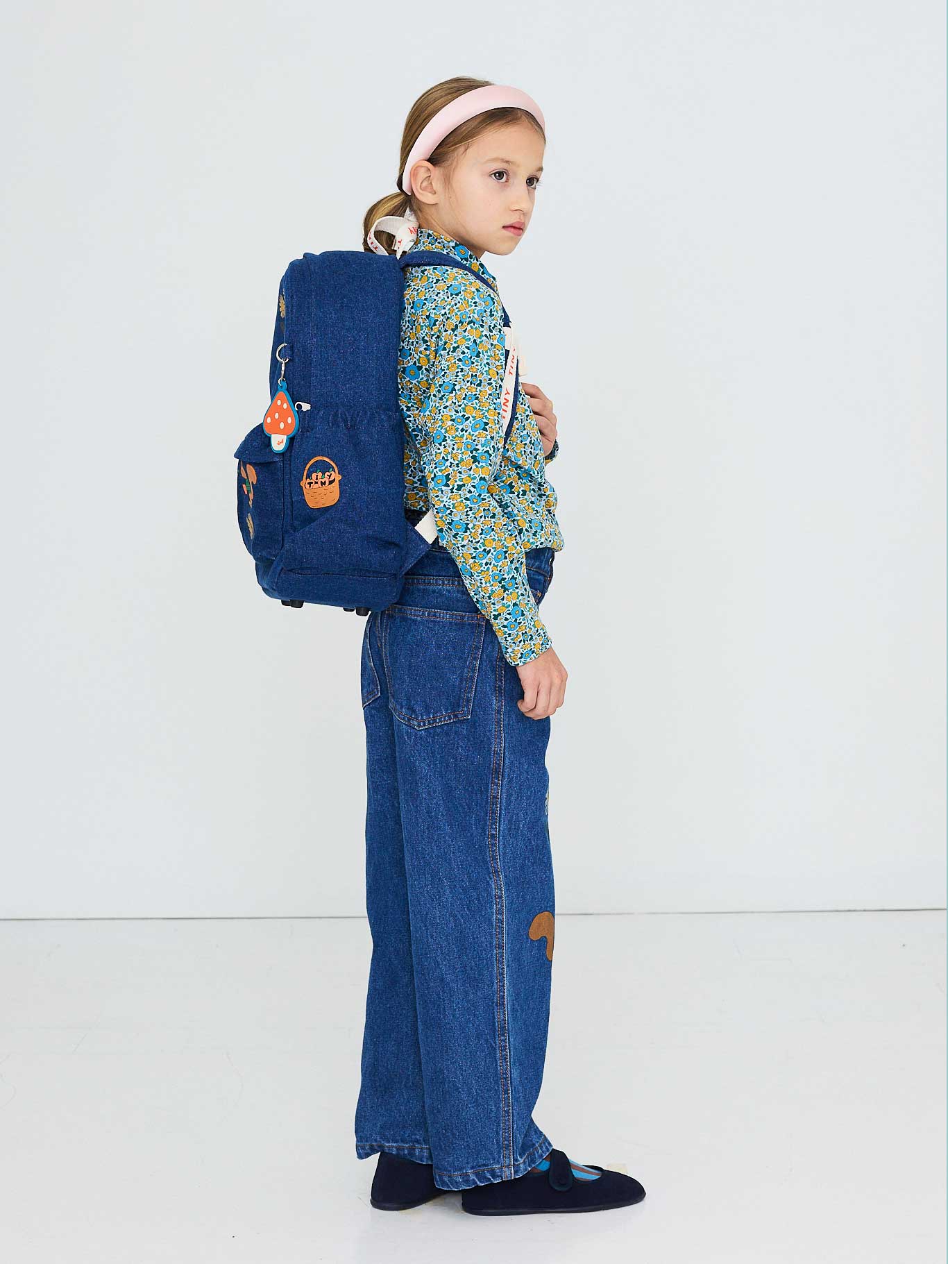 Tiny Apples Denim Backpack