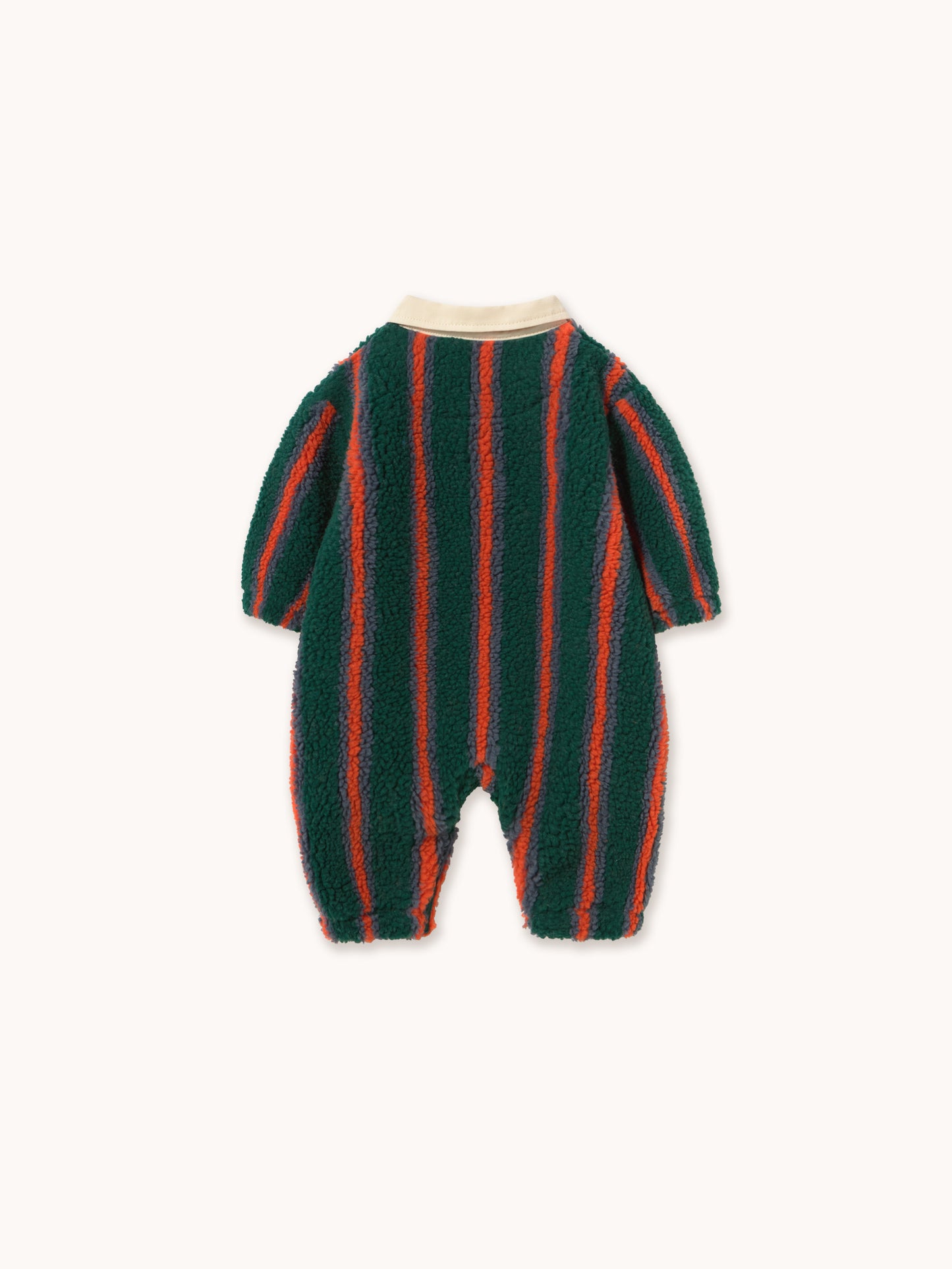 Multicolour Stripes Polo Sherpa One-Piece