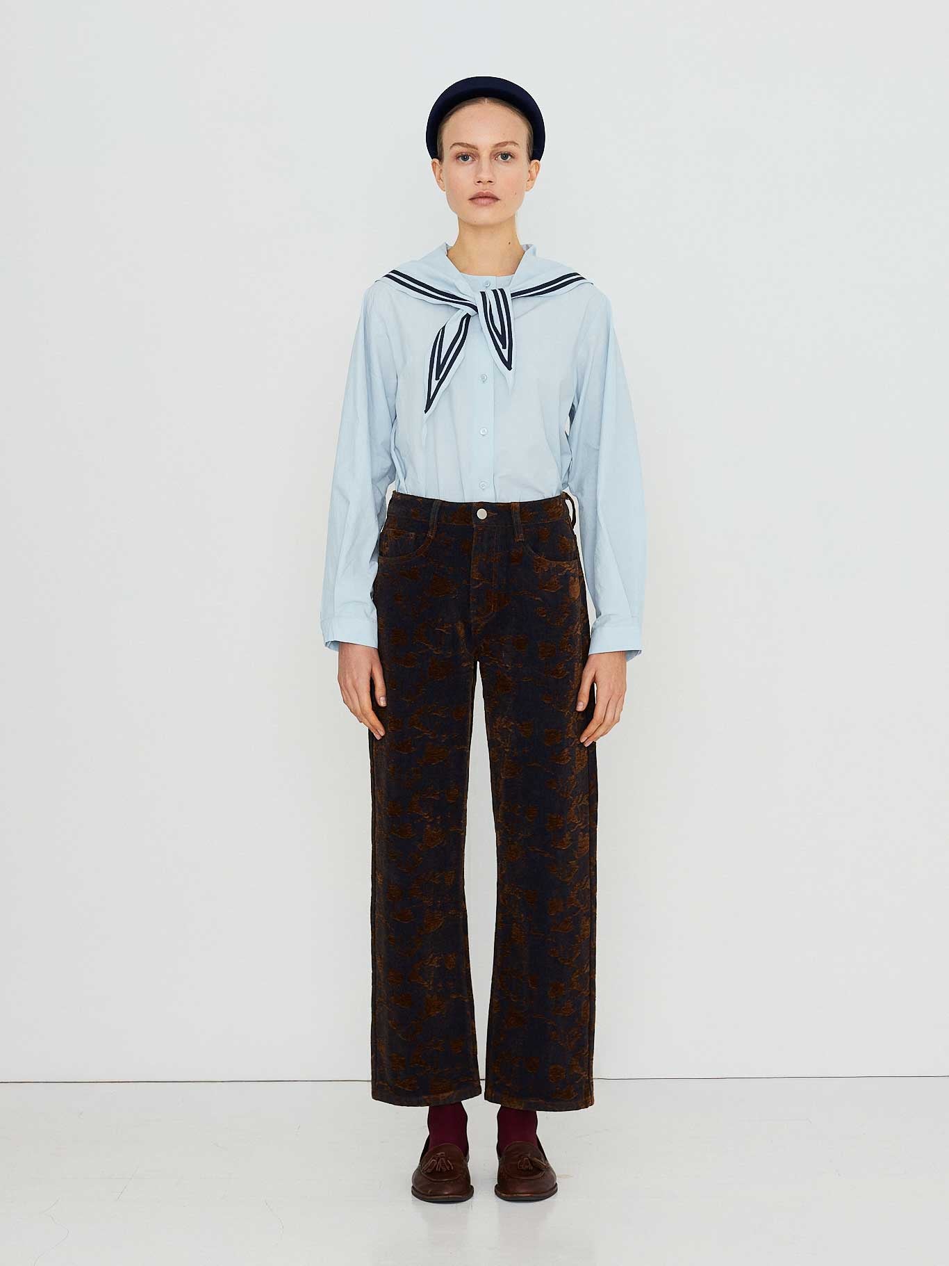 Scarf Neck Blouse