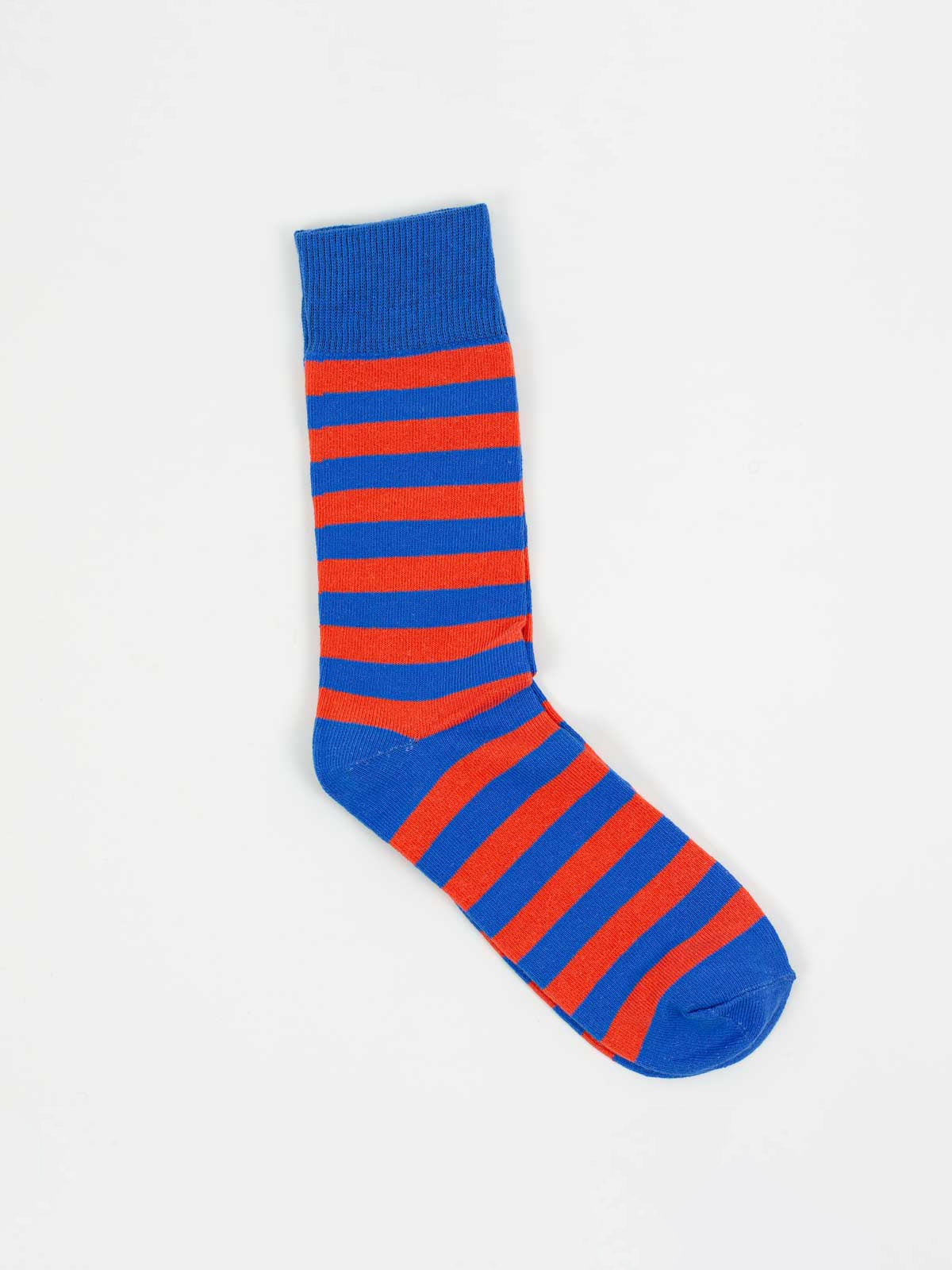 Red & Blue Striped Sock