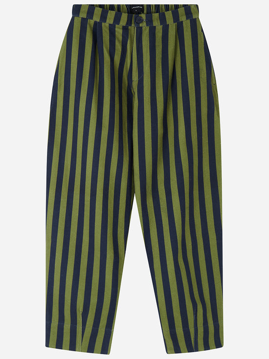 Olive & Navy Stripe Arnold Trousers